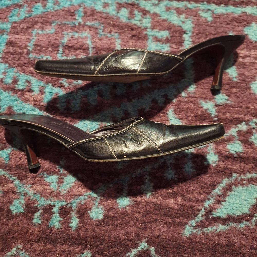 Charles David Black Women's Strapless Shoes - Picture 4 of 4